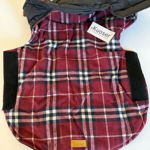 Dog Plaid Reversible Flannel/Rain Jacket